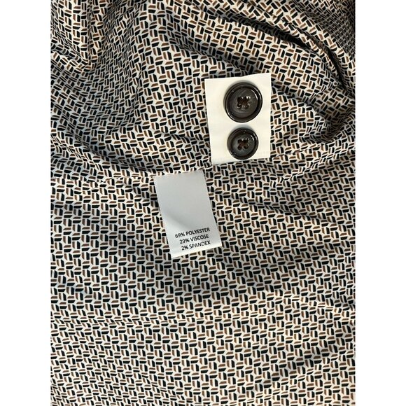 Murano Mens XL Plaid Gray Brown Button Front Vest Pockets Lined NWT - Picture 5 of 5